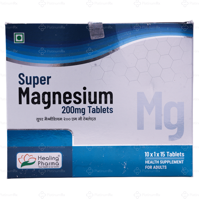 Super Magnesium 200mg Tablet 15s