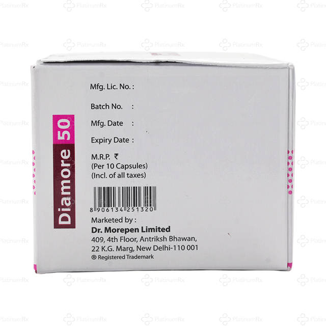 Diamore 50mg Capsule 10s (Dr.)