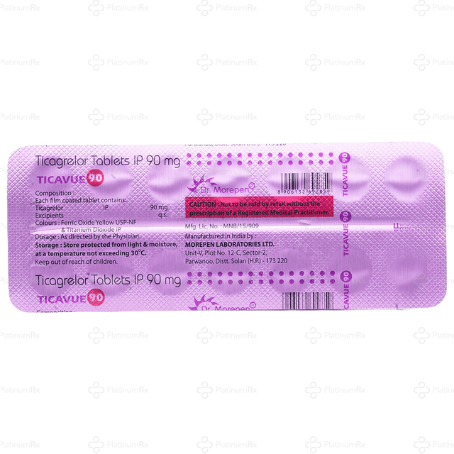 Ticavue 90mg Tablet 14s