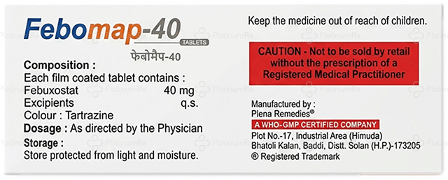 Febomap 40mg Tablet 10s