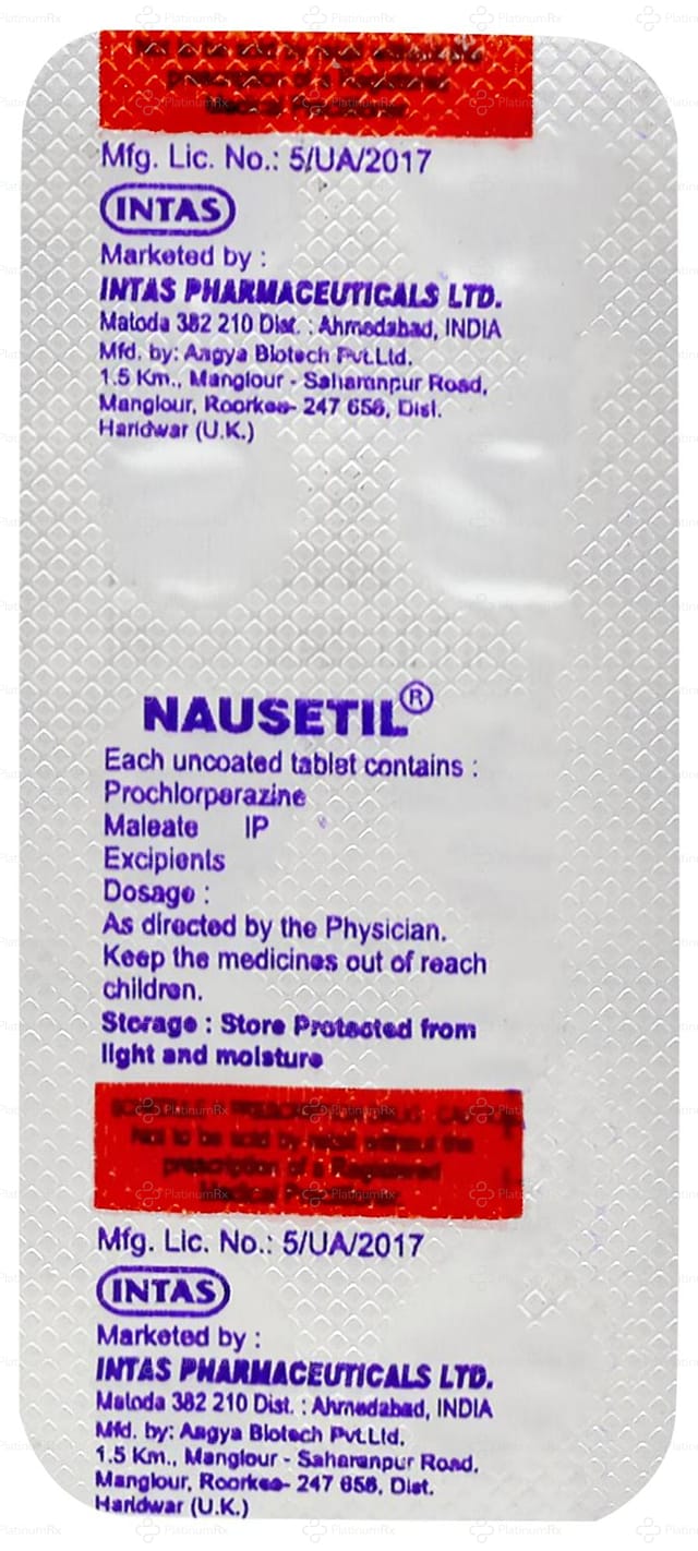 Nausetil 5mg Tablet 10s