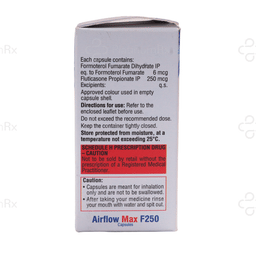 Airflow Max F 250/6mcg Capsule 30s