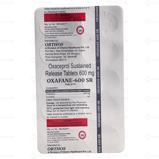 Oxafane 600 SR Tablet 10s