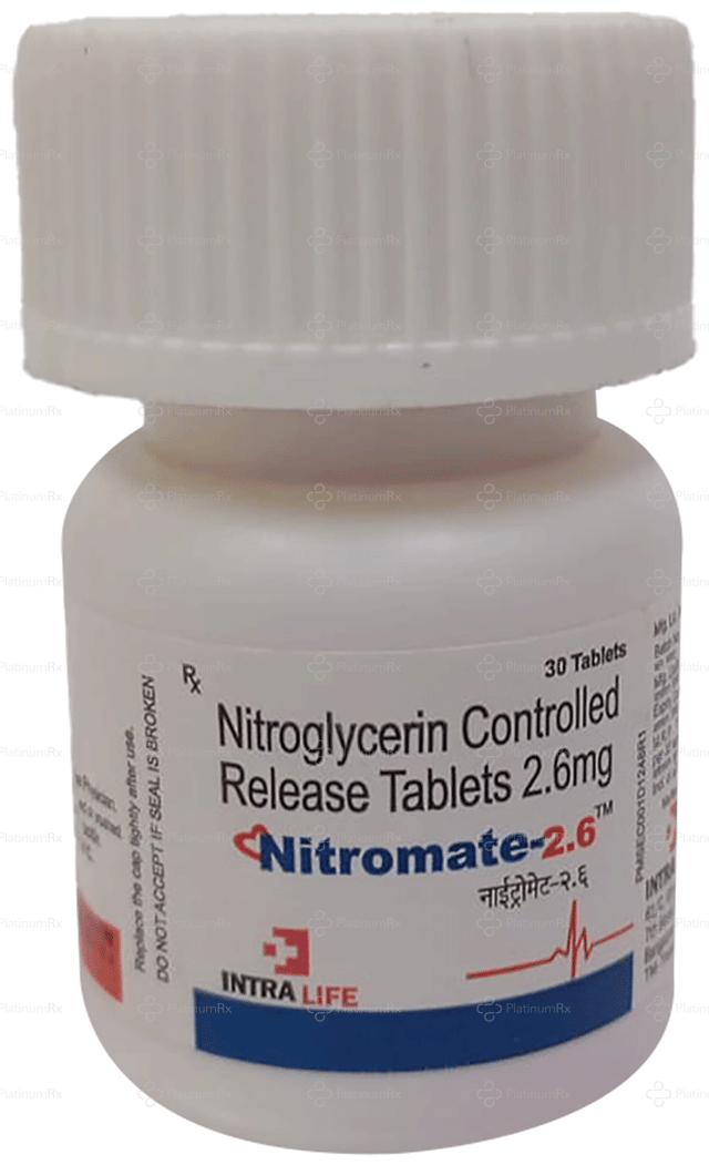 Nitromate 2.6mg Tablet CR 30s