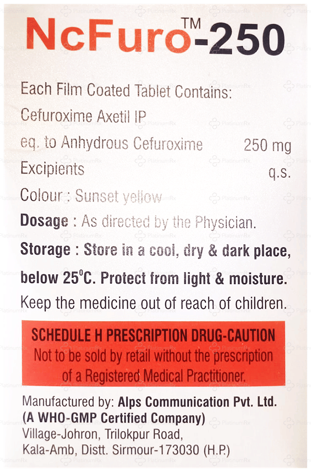 NcFuro 250mg Tablet 10s