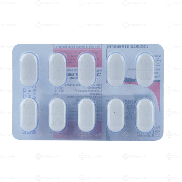 Co Trimoxazole DS 800/160mg Tablet 10s