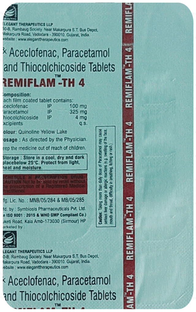 Remiflam TH 100/325/4mg Tablet 10s