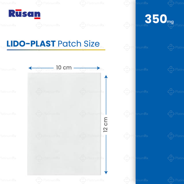 Lido Plast 350mg Pain Relief Patch 5s