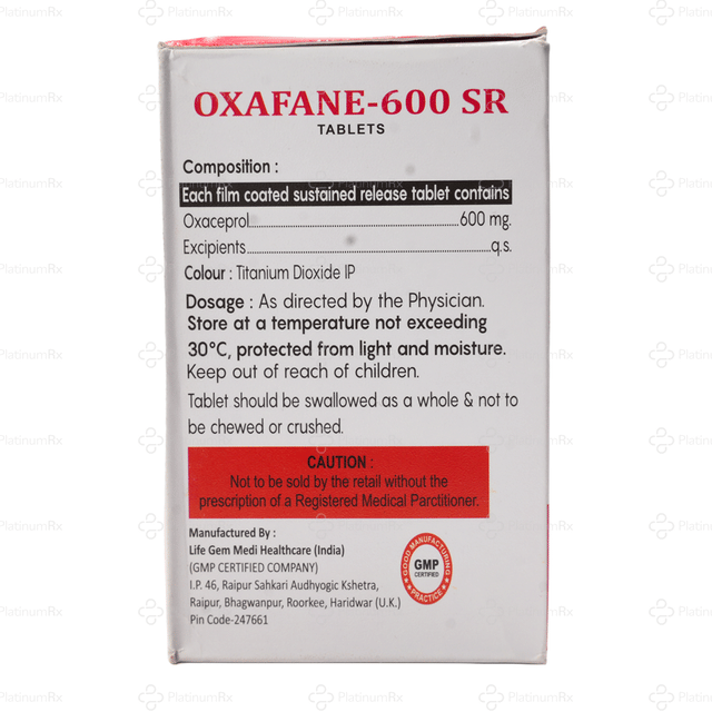 Oxafane 600 SR Tablet 10s