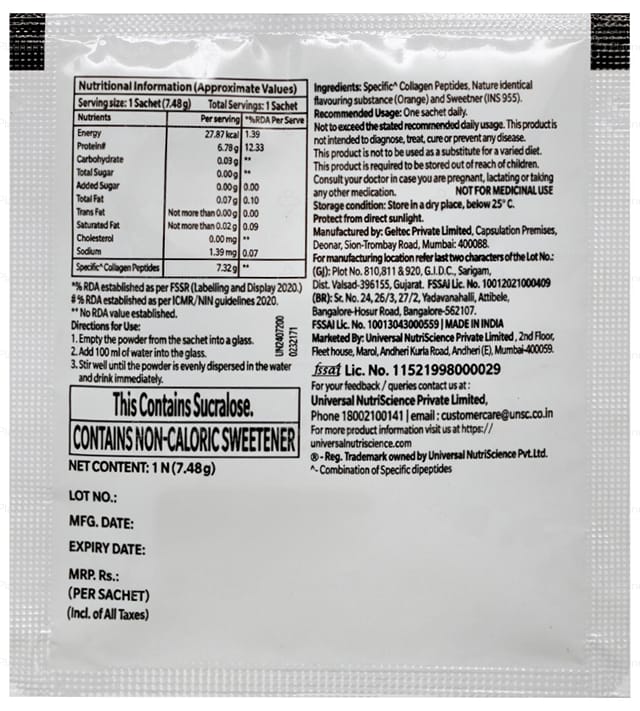 CoreDense Collagen Peptides Sachets 7.48gm
