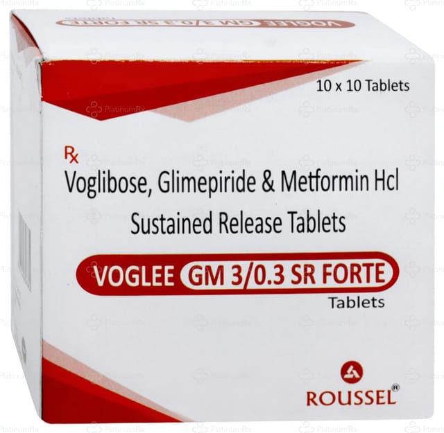 Voglee GM 3/0.3mg SR Forte Tablet 10s