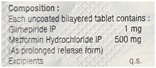 GLIMIeco M 1/500mg Tablet PR 15s
