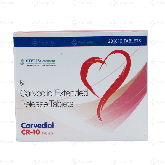 Carvediol CR 10mg Tablet 10s