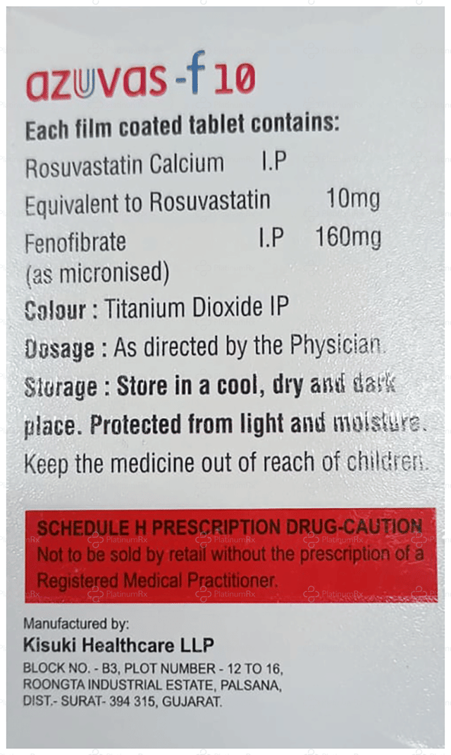 Azuvas F 160/10mg Tablet 15s