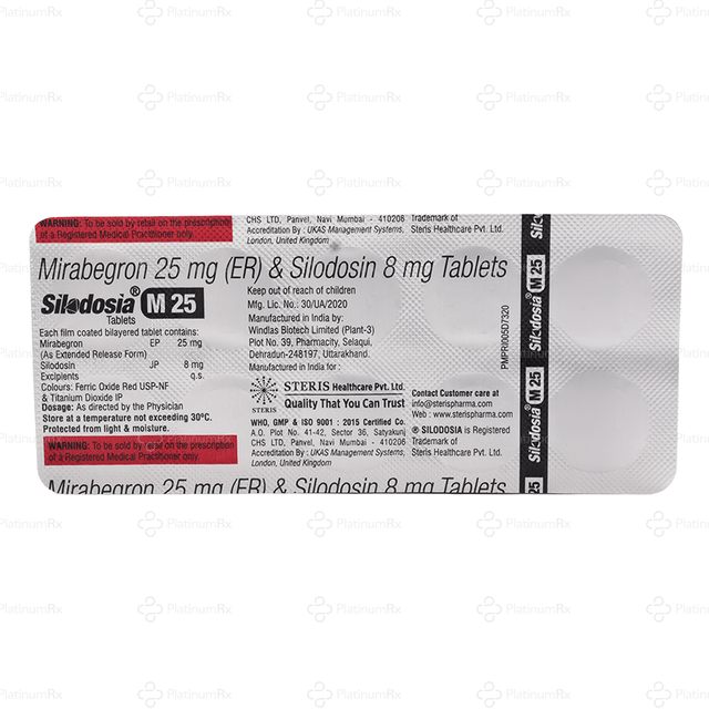 Silodosia M 25/8mg Tablet 10s