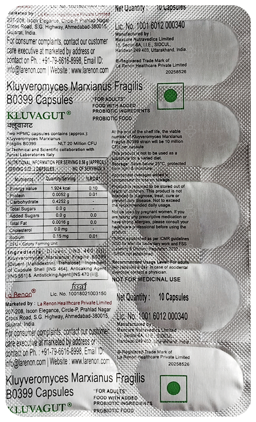Kluvagut 20M Capsule 10s