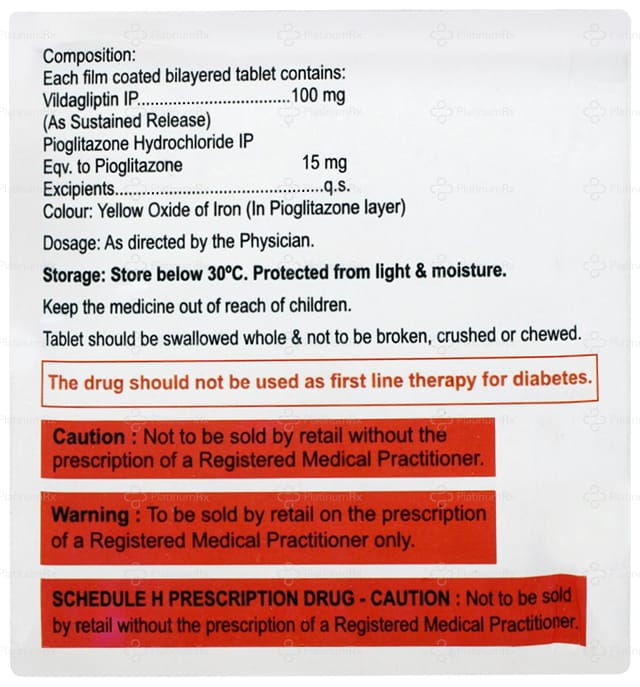 Zomelis P 15/100mg Tablet 15s
