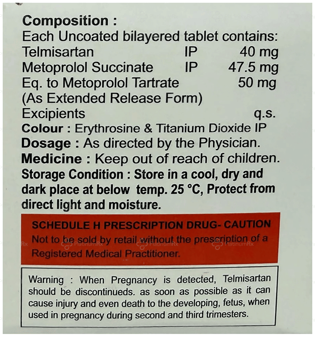 Telmiful M 47.5/40mg Tablet ER 10s