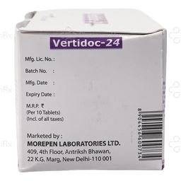Vertidoc 24mg Tablet 10s
