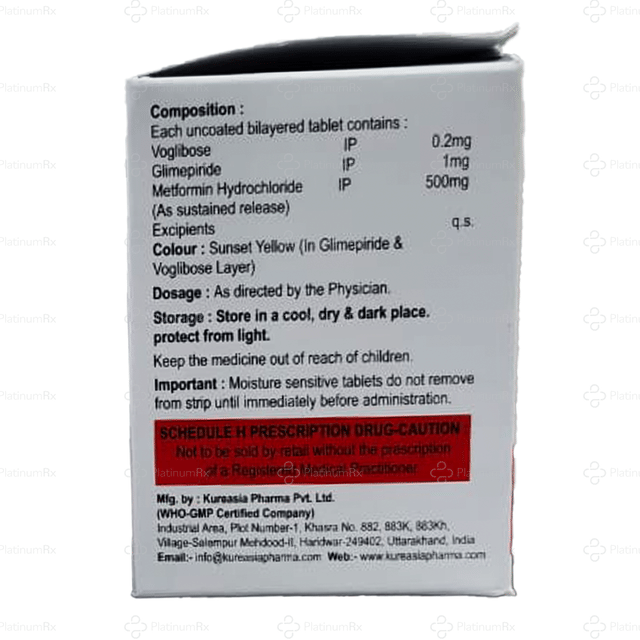 Voglios GM 1/500/0.2mg Tablet 10s