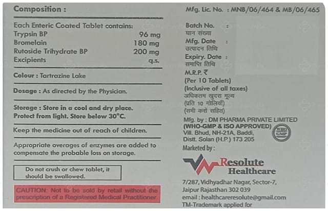 Resozyme DS Tablet 10s