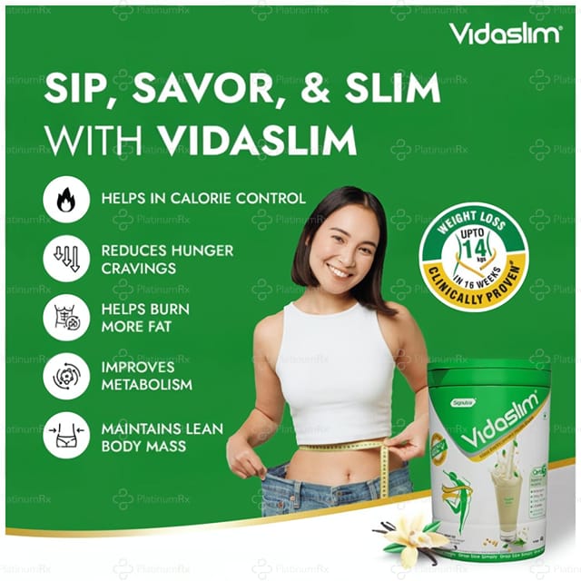 Vidaslim Vanilla Elixir Protein Powder 400gm