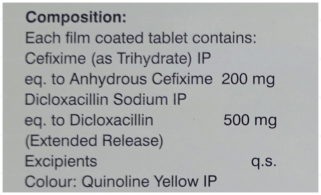 Cefitaxe DX 200/500mg Tablet 10s