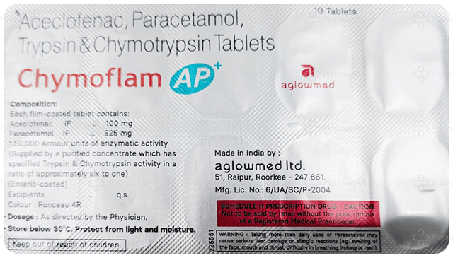 Chymoflam AP Plus Tablet 10s