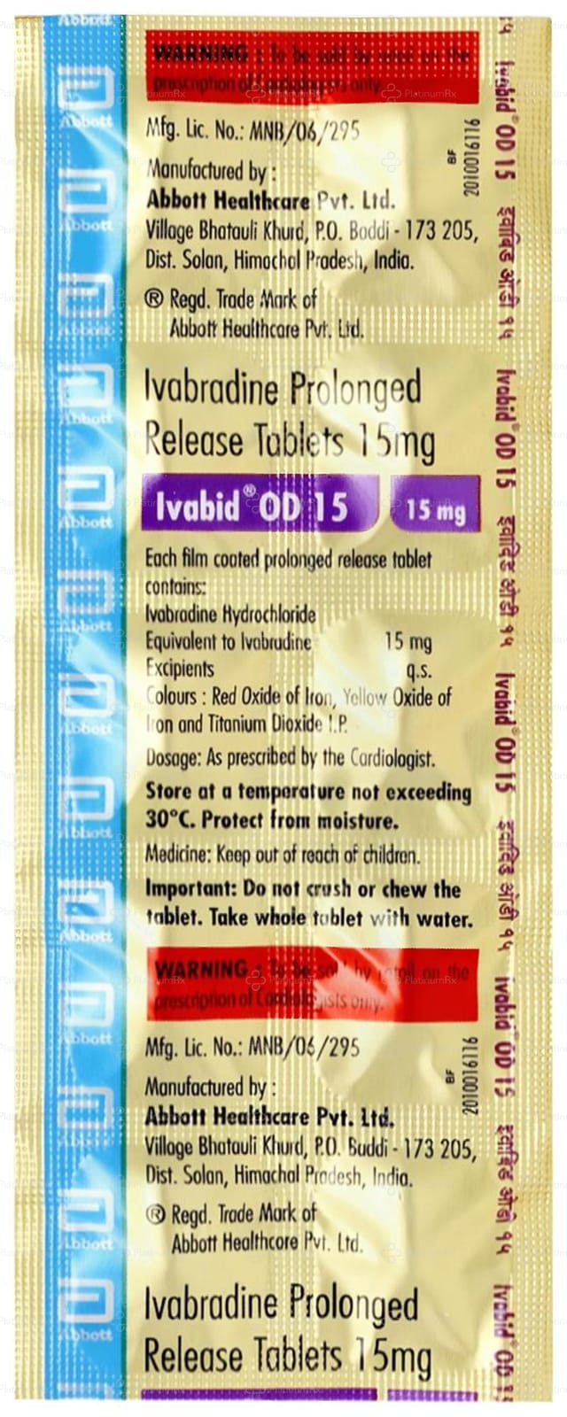 Ivabid OD 15mg Tablet 10s