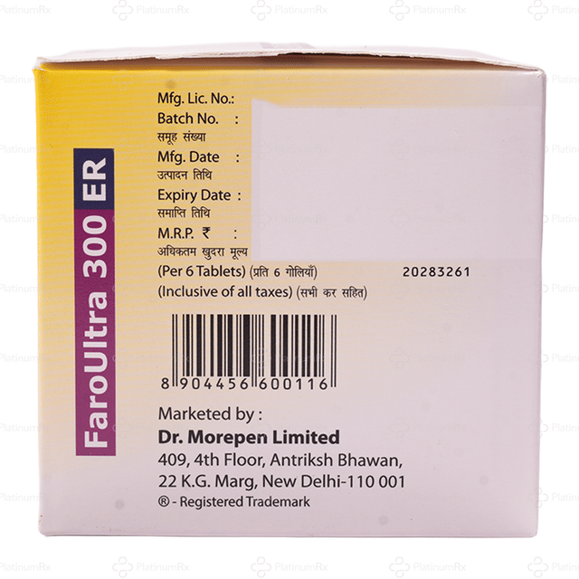 Faroultra 300mg ER Tablet 6s