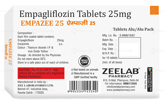 Empazee 25mg Tablet 15s