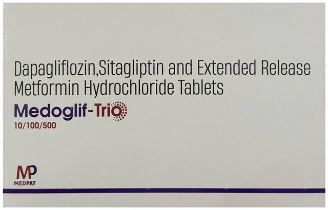 Medoglif Trio 10/500/100mg Tablet ER 10s