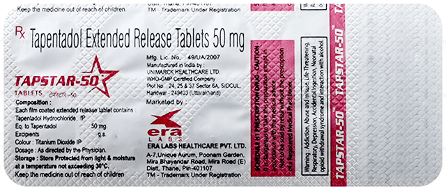 Tapstar 50mg Tablet ER 10s