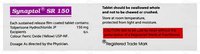 Synaptol 150mg Tablet SR 10s