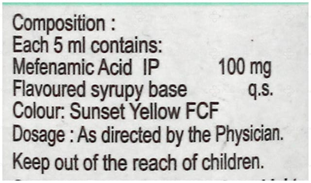 Almefkem DS 100mg Oral Suspension 60ml