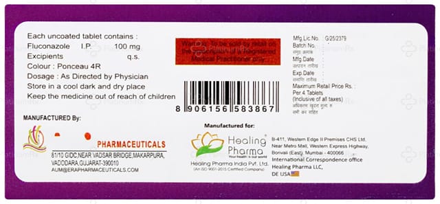 Fluconaz 100mg Tablet 4s