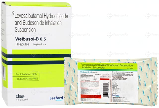 Welbusol B 0.5/1.25mg Respules 5X2ml
