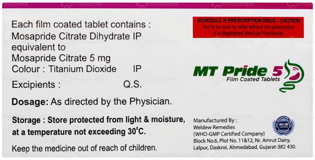 MT Pride 5mg Tablet 10s