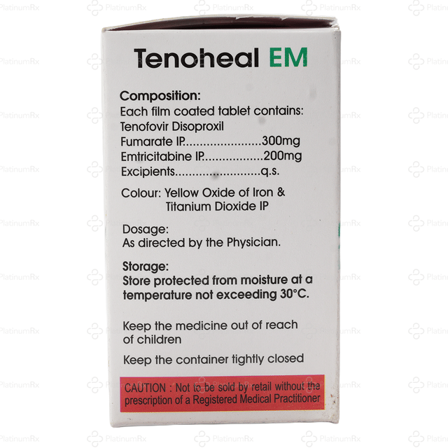 Tenoheal EM 200/300mg Tablet 30s