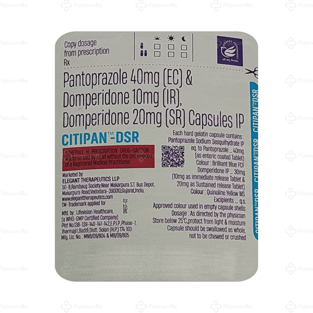 Citipan DSR 30/40mg Capsule SR 15s