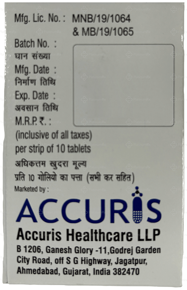AccuVog GM 1/500/0.3mg Tablet SR 10s