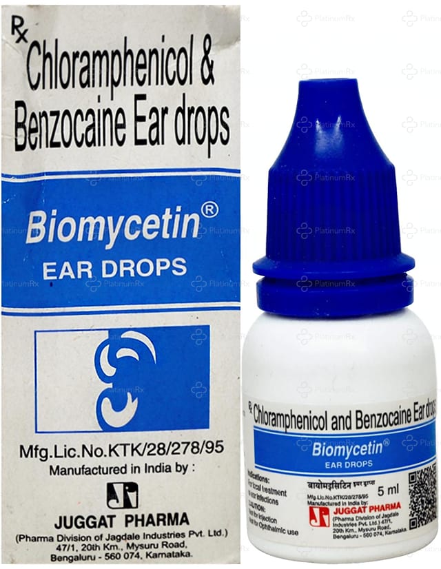 Biomycetin 5% Ear Drop 5ml