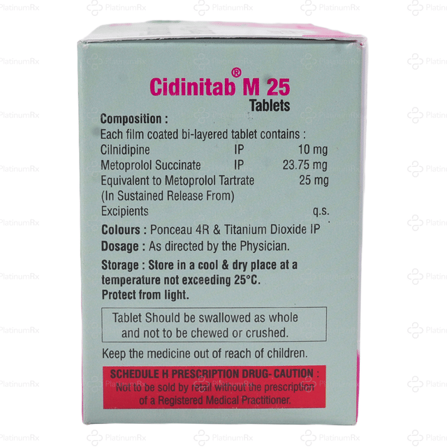 Cidinitab M 25/10mg Tablet SR 15s