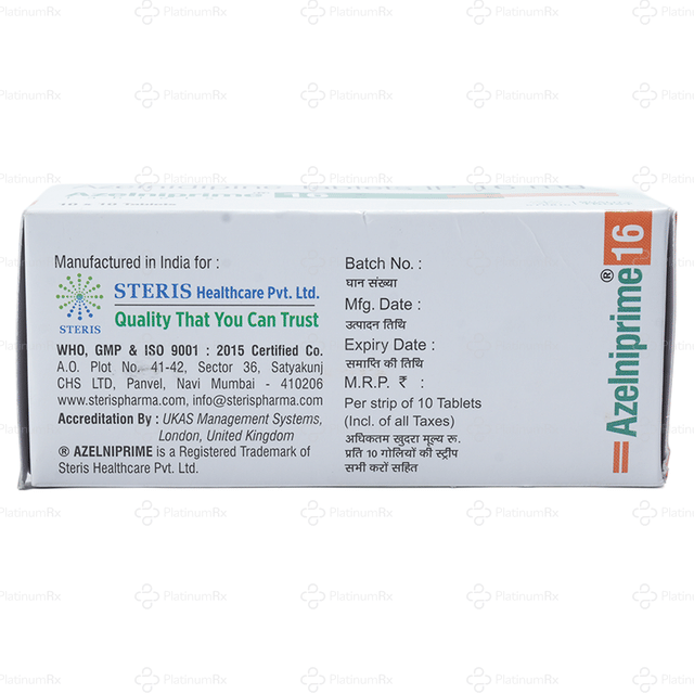 Azelniprime 16mg Tablet 10s
