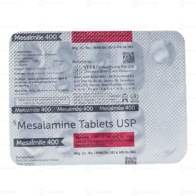 Mesalmile 400mg Tablet SR 10s