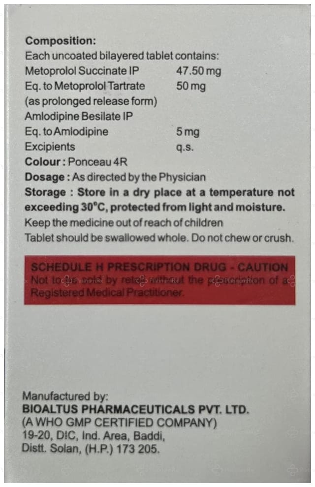 Amloken M 5/47.5mg Tablet PR 15s