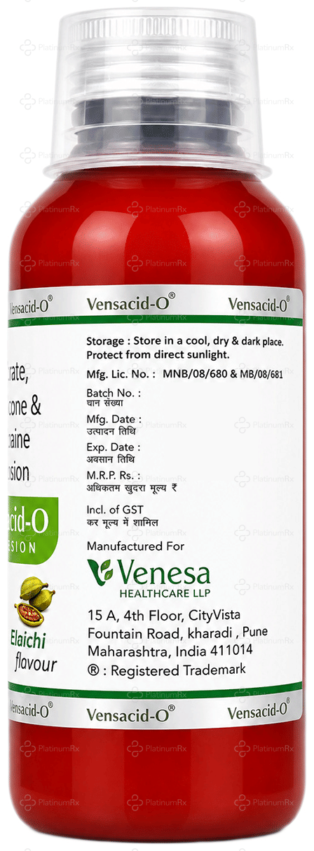 Vensacid O Elaichi Sugar Free Oral Suspension 170ml