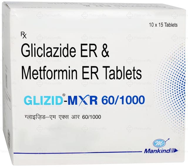 Glizid M 60/1000mg Tablet XR 15s