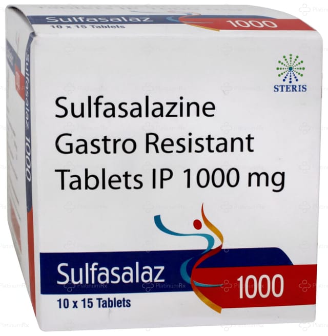 Sulfasalaz 1000mg Tablet 15s