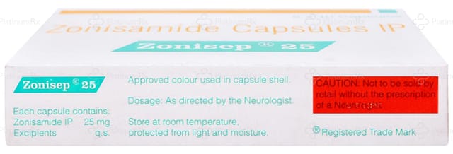 Zonisep 25mg Capsule 10s